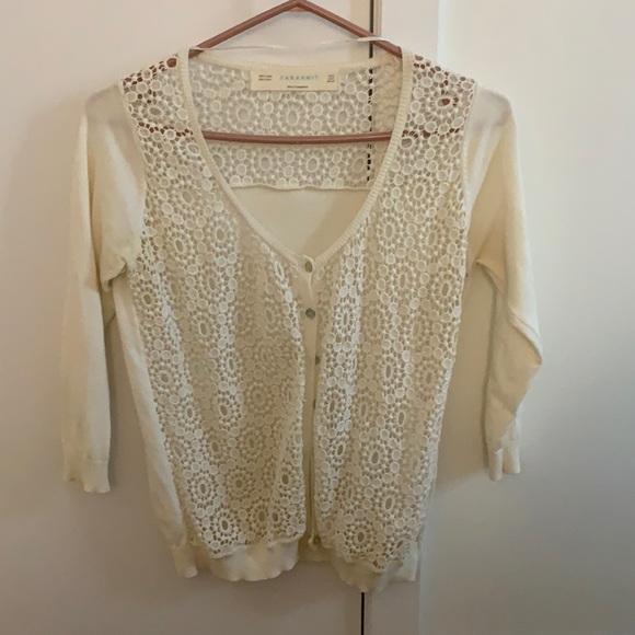 White Zara cardigan - Picture 1 of 3